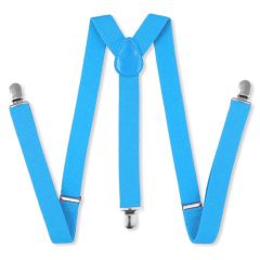 heren bretels sky blue