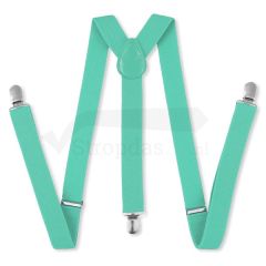 heren bretels mint groen