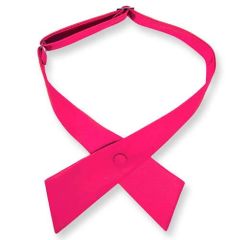 dames stropdas strik neon roze