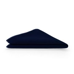Pochet fluweel marineblauw