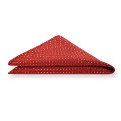 pochet rood wit motief