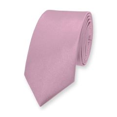 stropdas rosé goud smal effen