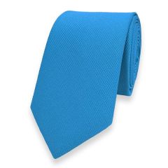 smalle stropdas sky blue fine line