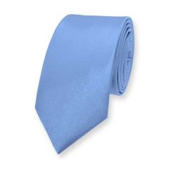 stropdas aqua blue smal effen