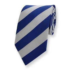 stropdas blauw grijs gestreept