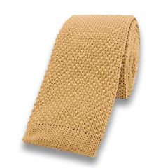 stropdas gebreid lichtgoud