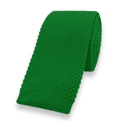 gebreide stropdas groen effen
