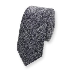 stropdas katoen denim blauw