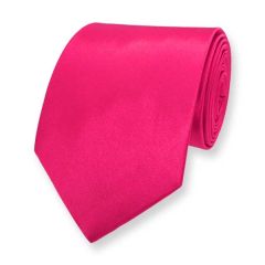 stropdas fel roze effen