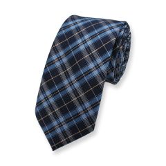 Stropdas Blauw Geruit 6cm