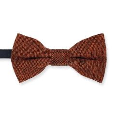 vlinderdas kind wol cognac