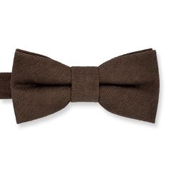 vlinderdas suede kinderen bruin