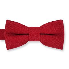 vlinderdas suede kinderen rood