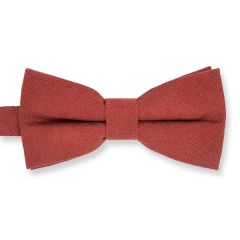 vlinderdas suede terracotta