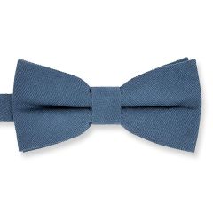 vlinderdas suede vintage blauw