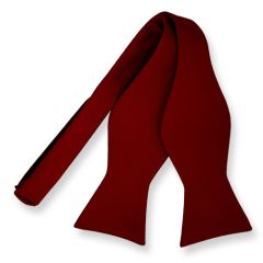 vlinderdas zelfstrikker donkerrood