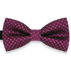 vlinderdas zwart roze