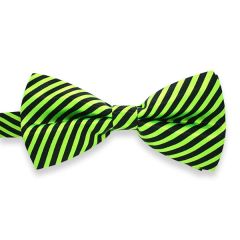 vlinderstrik neon groen zwart
