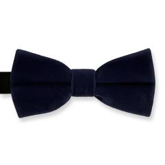 vlinderstrik kinderen fluweel marineblauw
