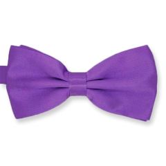 vlinderdas violet effen