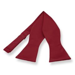 zelfstrikker donkerrood effen