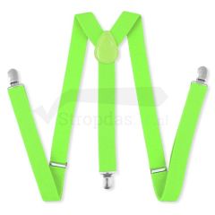 heren bretels lime