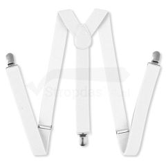 heren bretels wit