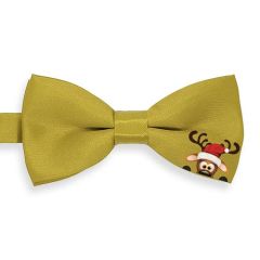 kerst vlinderstrik rudolf goud kind