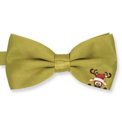 grappige gouden kerst strik Rudolf