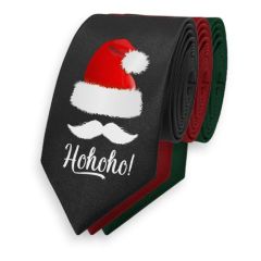 zwarte kerststropdas hohoho