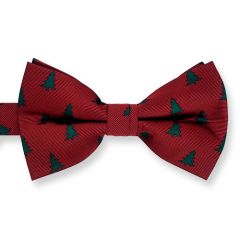 kerstvlinderstrik donkerrood kerstboom