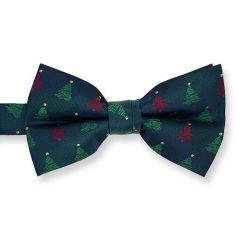 kerstvlinderstrik kerstboom donkerblauw