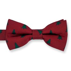 kerstvlinderstrik kerstboom donkerrood kind