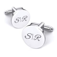 manchetknopen initialen graveren rond