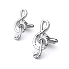 manchetknopen muziek g-sleutel