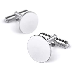 manchetknopen sterling zilver rond