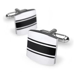 manchetknopen zilver zwart