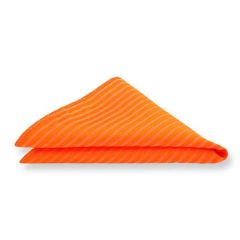 pochet oranje gestreept