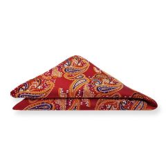 pochet rood paisley