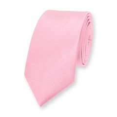 stropdas roze smal effen