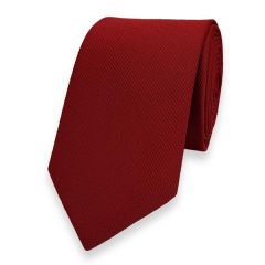 smalle stropdas donkerrood fine line