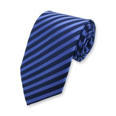 stropdas strepen blauw donkerblauw