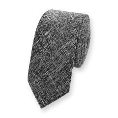 stropdas katoen zwart wit