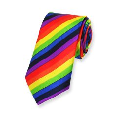 regenboogstropdas smal strepen