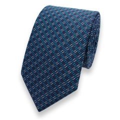 stropdas turquoise blauw strepen