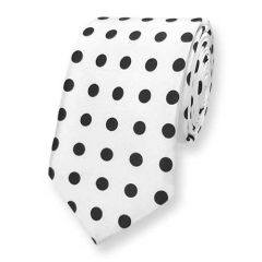 stropdas wit polka dots ExvE