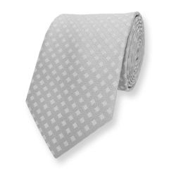 Stropdas Zilver Geruit