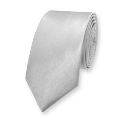 stropdas zilver smal effen