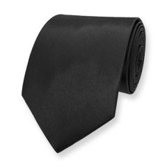 stropdas zwart effen