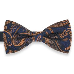 vlinderdas cognac navy